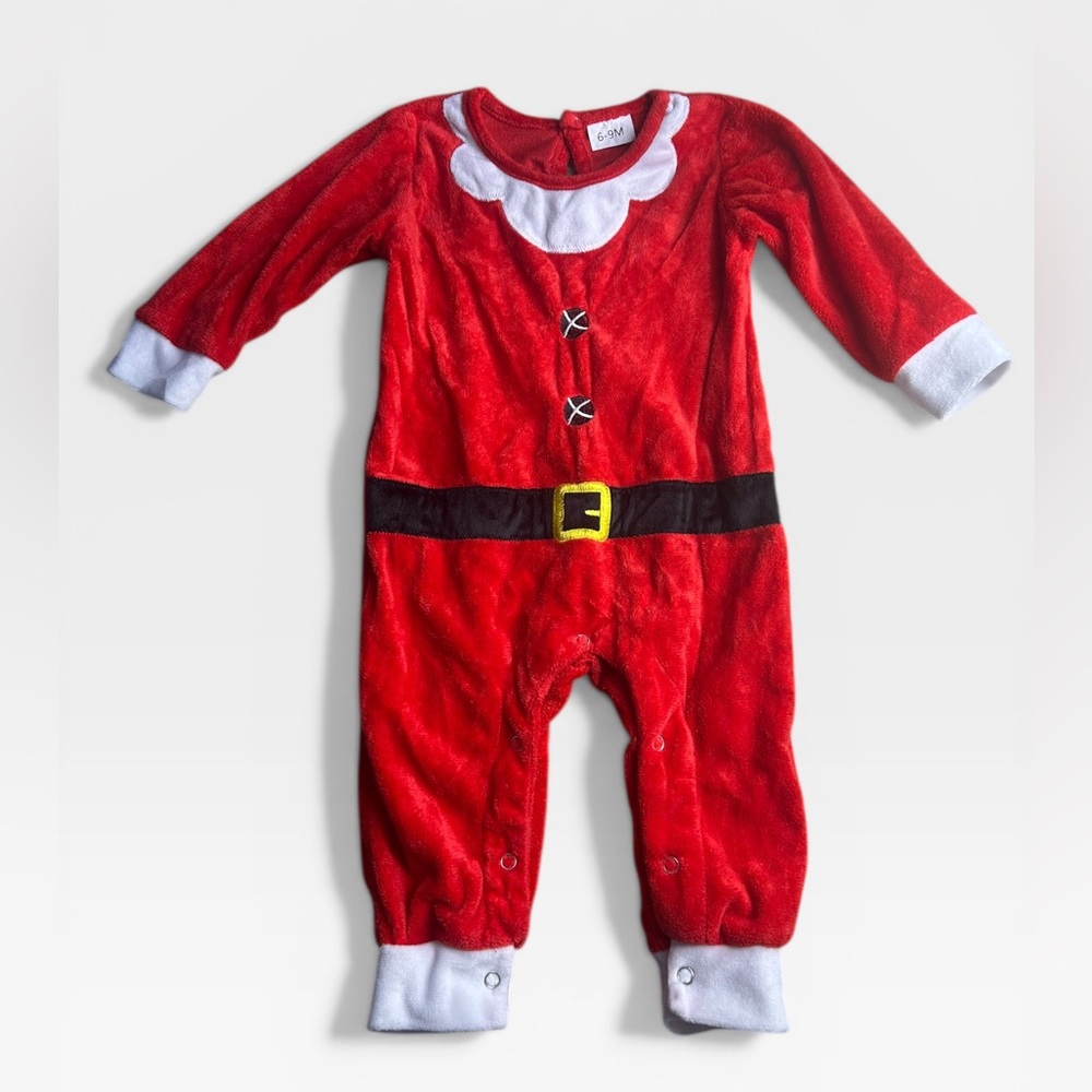 5 for $25🔥6-9 Months‎ Christmas Fleece Jumpsuit